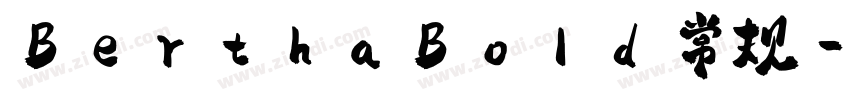 BerthaBold 常规字体转换